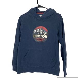 Burton navy taproot graphic hoodie size large
